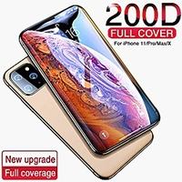 200D Full Cover Tempered Glass For Iphone 13 11 Pro X Xr Xs Max Glass Iphone 11 Pro Screen Protector Protective Glass On Iphone 11, Iphone 11 Pro Max, Hydrogel Film miniinthebox