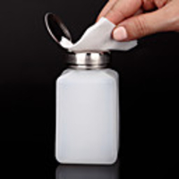 200ml liquid alcohol press empty clear bottle portable nail acrylic gel polish cleaner remover dispenser duck pump water bottles