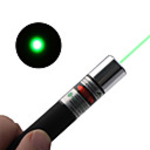 200mW Green Laser Pointer Pen Black(2 AAA)