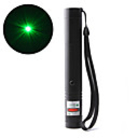 200mW Green Laser Pointer with Safety Key Lock (1 18650 Included)