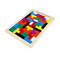 2016 New Design Funny Colorful Tangram Puzzle Tetris Game Educational Developmental Baby Toy