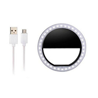 2019 Usb Usb Charging Selfie Ring Led Light Lamp Mobile Phone Lens LED Selfie Lamp Ring Flash for Iphone for Samsung Xiaomi