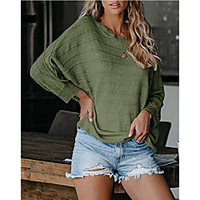 2020 autumn and winter new sweaters european and american foreign trade amazon hedging round neck knitting yarn commuter ol plus size sweater miniinthebox