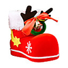2020 Christmas Decorations New Antler Bell Flocking Boots Children