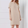 2020 european and american cross-border amazon wish hot sale cotton and linen loose short-sleeved mid-length women