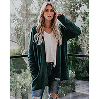 2020 european and american foreign trade new amazon commuter ol plus size loose knit cardigan ins hot product sweater coat miniinthebox