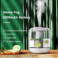 2020 New Humidifier USB Night Light Can Add Lemon Fruit Petal Humidifier With A Large Capacity Of 1L Water Diffuser Humidifier