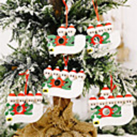 2020 Survivor Face Mask Old Man Christmas Tree Hanging Piece