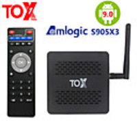 2020 TOX1 Amlogic S905X3 Smart Android 9.0 TV Box 4GB RAM 32GB ROM 2.4G 5G WiFi Bluetooth 1000M LAN USB 3.0 4K HD Set top Box