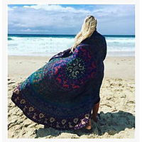 2021 amazon ebay european and american new beach towel round sunscreen shawl wish aliexpress wrap skirt 150150CM miniinthebox
