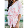 2021 european and american cross-border spring and summer new digital printing v-neck loose fashion jumpsuit 8513 miniinthebox