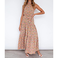 2021 european and american cross-border spring and summer new long dress 21-8305 miniinthebox
