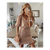 2021 european and american cross-border spring and summer new style small floral print bag hip fashion short dress 8401 miniinthebox