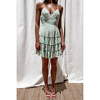 2021 european and american spring and summer new digital printing small fresh and sweet sling short dress 1272 miniinthebox