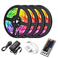 20m LED Strip Lights 1200 LEDs 2835 SMD RGB Light Strips Cuttable Linkable Suitable for Vehicles 100-240 V Self-adhesive IP44 4x5m miniinthebox
