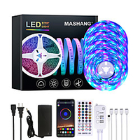 20M LED Strip Lights RGB LED Light Strip Music Sync 1200LEDs LED Strip 2835 SMD Color Changing LED Strip Light Bluetooth Controller and 40 Key Remote LED Lights for Bedroom Home Party miniinthebox