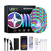 20M LED Strip Lights Waterproof RGB LED Light Music Sync 1200LEDs LED Strip 2835 SMD Color Changing LED Strip Light Bluetooth Controller and 24 Key Remote LED Lights for Bedroom Home Party