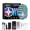 20M LED Strip Lights Waterproof RGB LED Light Music Sync 1200LEDs LED Strip 2835 SMD Color Changing LED Strip Light Bluetooth Controller and 40 Keys Remote LED Lights for Bedroom Home Party