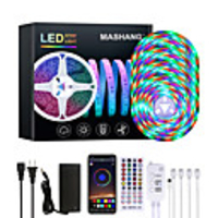 20M LED Strip Lights Waterproof RGB LED Light Music Sync 1200LEDs LED Strip 2835 SMD Color Changing LED Strip Light Bluetooth Controller and 40 Keys Remote LED Lights for Bedroom Home Party