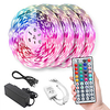 20m Light Sets LED Light Strips RGB Tiktok Lights 600 LEDs 5050 SMD 10mm Remote Control RC Cuttable Dimmable Linkable Suitable for Vehicles Self-adhesive Color-Changing IP44