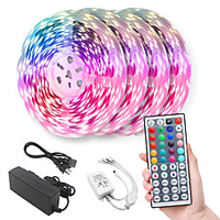 20m Light Sets LED Light Strips RGB Tiktok Lights 600 LEDs 5050 SMD 10mm Remote Control RC Cuttable Dimmable Linkable Suitable for Vehicles Self-adhesive Color-Changing IP44