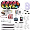 20M(4x5m) LED Light Strips RGB Tiktok Lights Controller Power WiFi Wireless Smart Controlled Kit5050 10mm Waterproof 12V 20A Power Supply and 1Set Mounting Bracket Works with Android and iOS Syste