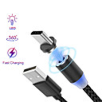 2.0m(6.5Ft) Braided / Magnetic / Quick Charge Nylon USB Cable Adapter For Android
