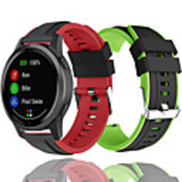 20mm 22mm Double Color Silicone Replacement Strap For Samsung galaxy watch 42mm 46mm Galaxy watch active Galaxy watch active2 Gear Sport S2 classic gear S3 Gear2 R380 Samsung Galaxy Sport Band