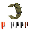 20mm Fashion Watch Band Nylon Strap Black 3 Rings Buckle For Gear Sport / Gear S2 Classic / Samsung Galaxy Watch 42mm / Galaxy watch active2 / active Samsung Galaxy Nylon Wrist Strap