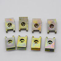 20Pcs Auto Fastener Screw Base U Type J98 Nut Mounting Retainer Clips Car Engine Fender Bumper Guard Plate Clamp