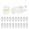 20Pcs Auto T10 Led Cold White 194 W5W LED 168 COB Silica Car Super Bright Turn Side License Plate Light Lamp Bulb DC 12V