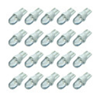 20pcs Car White LED 12V 194 168 5W T10 Side Car Auto Wedge Dashboard Light