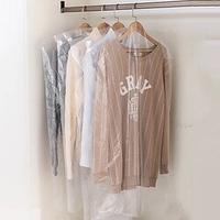 20pcs Dustproof Protect Cover Clothes Bags Storage Transparent Storage For Garment Suit Dress Jacket Dustproof Dust Cover miniinthebox