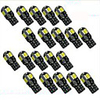 20PCS led Car Interior Bulb Canbus Error Free T10 White 5730 8SMD LED 12V Car Side Wedge Light White Lamp Auto Bulb Car Styling