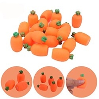 20PCS Realistic Carrot Pinch Music Children