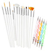 20pcs/Set Nail Kits Lovely Chic Modern Trendy Acrylic Kit Nail Art Tool for Finger Nail Toe Nail Acrylic Brush