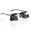 20X LED Lighting Magnifier Glasses Magnifying Reading Aid Watch Repair Plastic for 1 Microscope