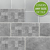 20x10cmx9pcs Gray Cement Brick Wall Stickers Retro Oil-proof Waterproof Tile Wallpaper For Kitchen Bathroom Ground Wall House Decoration