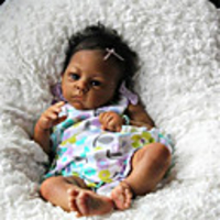 21 inch Reborn Doll Baby Toddler Toy Baby Girl Reborn Baby Doll Harlow Newborn lifelike Hand Made Simulation Floppy Head Cloth Silicone Vinyl with Clothes and Accessories for Girls