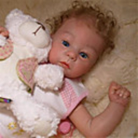 21 inch Reborn Doll Baby Toddler Toy Baby Girl Reborn Baby Doll Harlow Newborn lifelike Hand Made Simulation Floppy Head Cloth Silicone Vinyl with Clothes and Accessories for Girls