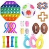 21 pcs Fidget Sensory Toy Set Stress Relief Toys Autism Anxiety Relief Stress Pop Bubble Fidget Sensory Toy For Kids Adults miniinthebox