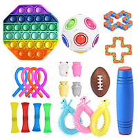 21 pcs Fidget Toys Anti Stress Set Stretchy Strings toys for Adults Children Gift Pack Squishy Sensory Antistress Relief Figet Toy miniinthebox