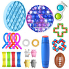 21 pcs Fidget Toys Push Pop Sensory Antistress Toy Pack Squishy Decompression Stress Reliver Toy For Adults Kids miniinthebox