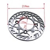 210MM Front Disc Brake Rotor For CRF50 KLX Dirt Pit Bike SDG Wheel 70-200cc