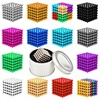 216 pcs 5mm Magnet Toy Magnetic Balls Building Blocks Super Strong Rare-Earth Magnets Neodymium Magnet Neodymium Magnet Magnetic Stress and Anxiety Relief Office Desk Toys Relieves ADD,  ADHD