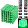 216pcs 5mm DIY Buckyballs and Buckycubes Magnetic Blocks Balls Toys Fluorescent Green miniinthebox