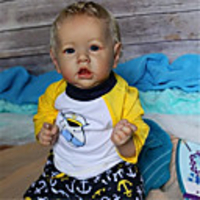 22 inch Reborn Doll Baby Toddler Toy Baby Boy Reborn Baby Doll Saskia lifelike Hand Made Simulation Hand Applied Eyelashes Floppy Head Cloth Silicone Vinyl with Clothes and Accessories for Girls