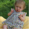 22 inch Reborn Doll Baby Toddler Toy Baby Girl Reborn Baby Doll Saskia lifelike Hand Made Simulation Hand Applied Eyelashes Floppy Head Cloth Silicone Vinyl with Clothes and Accessories for Girls