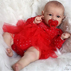 22 inch Reborn Doll Baby Toddler Toy Baby Girl Reborn Baby Doll Saskia lifelike Hand Made Simulation Hand Applied Eyelashes Floppy Head Cloth Silicone Vinyl with Clothes and Accessories for Girls miniinthebox