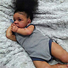 22 inch Reborn Doll Baby Toddler Toy Reborn Baby Doll Baby Girl Saskia lifelike Hand Made Simulation Hand Applied Eyelashes Floppy Head Cloth Silicone Vinyl with Clothes and Accessories for Girls